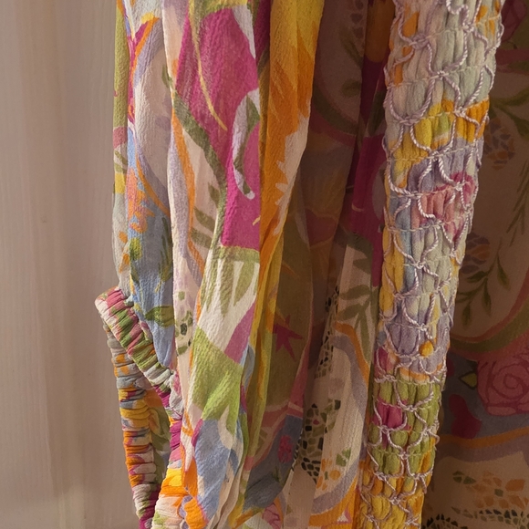 Never Fully Dressed Colorful Bohemian Long Sleeve Dress - Picture 3 of 9